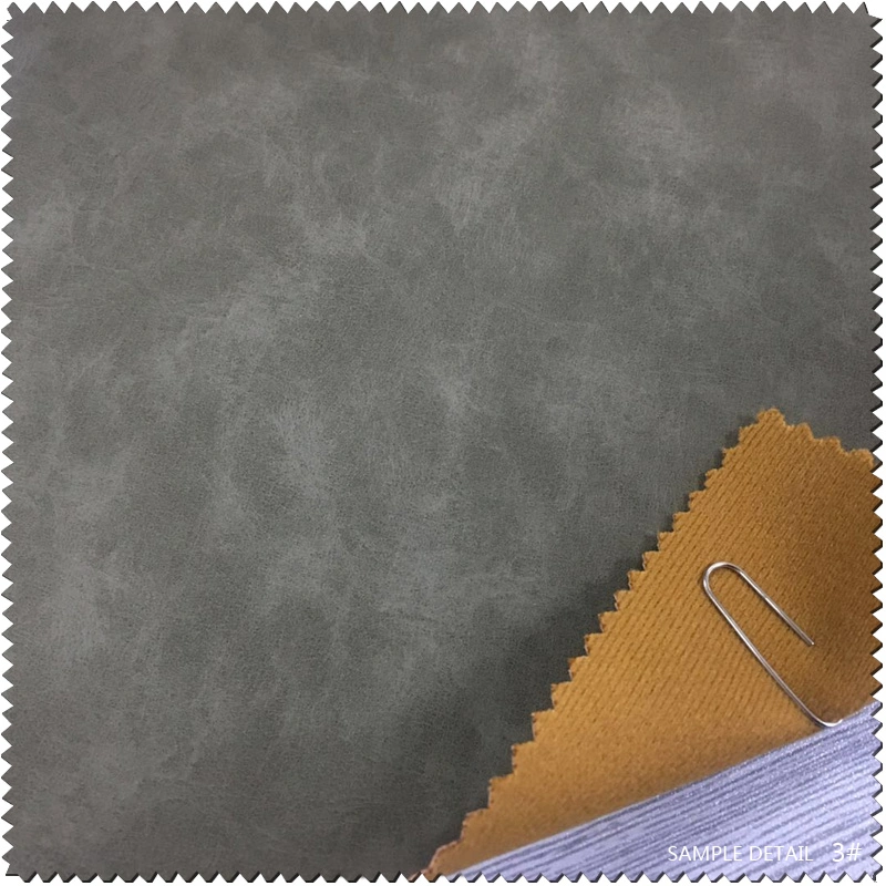 New Style Yang Buck Pattern Synthetic Leather for Shoes