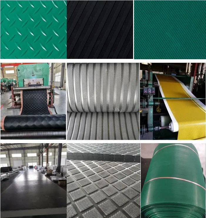 Anti-Skid Diamond Pattern Rubber Garage Floor Mat Rubber Products for Floor Promotion