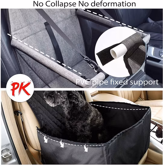 Petits et moyens chiens Hommock panier de voiture pour animaux de compagnie respirant et pliable siège de couverture de voiture pour animaux de compagnie étanche