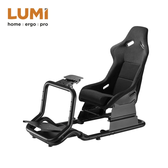 Cockpit de simulateur de course de conduite de voiture de jeu de support de roue de course personnalisé de haute qualité avec siège