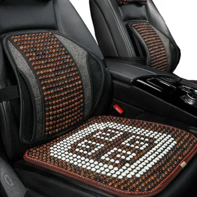 Prix ​​de gros accessoire de voiture Massage respirant Cool étanche couleur voiture housse de coussin de siège en bois