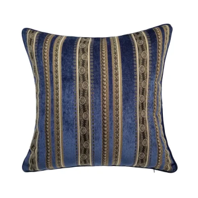 Housse de coussin en gros, taie d'oreiller de canapé de villa de luxe, housse de coussin dorée en velours nordique